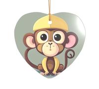 Simpatica stampa a scimmia, regalo per addio al nubilato, ornamento di Natale Mr & Mrs, un regalo unico ricordo di nozze