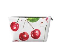 Simpatica stampa con ciliegia, Borsa da toilette Borsa per trucco Borsa per cosmetici Borsa da toilette da viaggio portatile