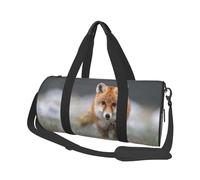 Simpatica stampa con volpe, Borsone da viaggio di grande capacità Borsa rotonda Borsa da viaggio sportiva Borsa da viaggio Borsa da fitness