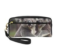 Simpatica stampa dell'orso Koala, Borsa per il trucco Borsa per cosmetici Borsa da viaggio portatile da toilette Astuccio in pelle per donne e ragazze