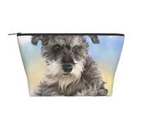 Simpatica stampa Mini Schnauzer, Borsa da toilette Borsa per trucco Borsa per cosmetici Borsa da toilette da viaggio portatile