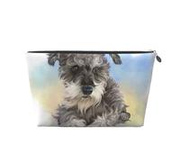 Simpatica stampa Mini Schnauzer, Borsa da toilette Borsa per trucco Borsa per cosmetici Borsa da toilette da viaggio portatile