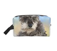 Simpatica stampa Mini Schnauzer, Borsa per il trucco Borsa per cosmetici Borsa da viaggio portatile da viaggio Borsa per trucco Organizer