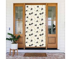 Simpatica stampa nera con formica, decorazione decorativa per interni ed esterni, primavera, estate, autunno, inverno, Halloween, Natale, decorazioni per la casa