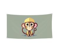 Simpatica stampa scimmia per interni ed esterni festivi festivi festeggiamenti Halloween evento sfondo decorazione