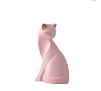 Simpatica Statuetta, Scultura nordica Creativa, Arte Decorativa per Interni, Scultura Moderna Minimalista, Decorazioni per Gatti per la casa, Scultura in Resina, bellissime Decorazioni per Gatti Rosa