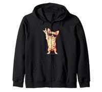 Simpatica Targa a Forma di Cane Chihuahua con Scritta a Forma di Mano, Stile retrò Punk Felpa con Cappuccio