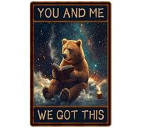 Simpatica targa in metallo con scritta "You And Me We Got This per giardinaggio, casa, cucina, soggiorno, decorazione da parete per esterni, 20,3 x 30,5 cm