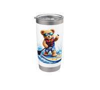 Simpatica tavola da paddle a forma di orsacchiotto Adventure Shapes Mania Bicchiere termico in acciaio inox doppia parete