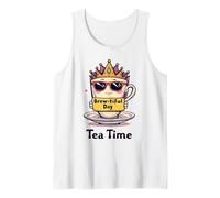 Simpatica tazza di tè Time Reading Teiera per le donne Canotta