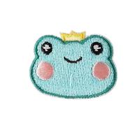 Simpatica Toppa Con Animali Per Abbigliamento, Toppa Ricamata Termoadesiva Per Vestiti Per Bambini, Accessorio Decorativo Fatto A Mano Fai-da-te(Frog patch 4)