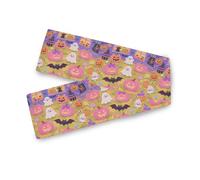 Simpatica zucca rosa per Halloween decorazioni di Halloween verde salvia, 33 x 178 cm, decorazioni per feste, runner riutilizzabile per tavolo caminos de mesa para comedor 178 cm di lunghezza