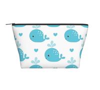 Simpatiche balene blu, Borsa da toilette Borsa per trucco Borsa per cosmetici Borsa da toilette da viaggio portatile