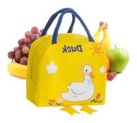 Simpatiche borse per il pranzo da donna, portatile, di grande capacità | Borsa termica per il pranzo, per scuola, ufficio, lavoro, campeggio, escursionismo, viaggi, pendolari, picnic, anatra