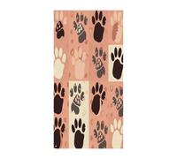 Simpatiche coperture per porta d'ingresso a forma di zampa di gatto, striscione di benvenuto, grande sfondo divertente, decorazioni per appendere interni ed esterni e buoni regali di primavera per gli