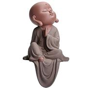 Simpatiche Decorazioni per Statue di Buddha per la casa, Figurine Creative di monaci, sculture, Ornamenti per Bambole Artigianali, Regalo di Arti e Mestieri delicati in Ceramica Cinese,A