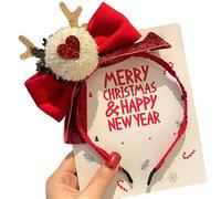 Simpatiche fasce natalizie per ragazze, fasce per feste di Natale - Copricapo per costumi di Natale | Fasce per capelli per foto Prop Posto per bambini per decorazioni natalizie per bomboniere di Nata