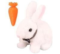 Simpatiche orecchie di peluche a forma di coniglietto elettronico, giocattolo interattivo per animali domestici, giocattolo di peluche animato con orecchie morbide che si muovono, giocattolo portatile