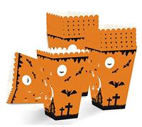 Simpatiche scatole classiche per popcorn di Halloween, con zucca, set di 12 pezzi, per feste di Halloween
