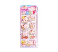 Simpatici adesivi 3D a tema acqua, etichette per album di ritagli, adesivi decorativi con design rialzato, adesivi decorativi in stile cartone animato con stile divertente, set di adesivi per aule