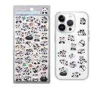 Simpatici adesivi 3D - Decorazioni per decalcomanie per diario Panda, decalcomania adesiva per scrapbooking con animali | Simpatici adesivi per bottiglie d'acqua | per insegnante, bambino, studente di