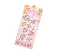 Simpatici adesivi 3D in PVC, 220 x 93 mm, etichette per scrapbooking, adesivi decorativi, per decorare smartphone, compleanno, classe, lavoro, insegnanti, scuola, ricompensa