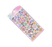 Simpatici adesivi 3D lucidi, decalcomanie in resina con texture in per bambini, studenti, adolescenti, adulti, decorazione per bottiglie d'acqua per laptop, album di ritagli, diario fai da