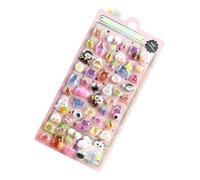 Simpatici adesivi animali - PVC 20,5×9 cm | Adesivi animali Kawaii con cristalli in rilievo 3D che si illuminano al buio, decorazioni artigianali luminose, per libri di, astucci, bicchieri per l