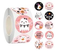 Simpatici Adesivi Di Halloween - 500 Fogli Adesivi, Album Di Halloween Per Bambini Finestra Specchio Da Parete Libro Bottiglia D'acqua Artigianato Porta