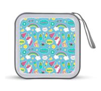 Simpatici adesivi per ragazza divertente custodia per CD organizzatore 40 capacità DVD collezione borsa portafoglio libro per auto casa viaggio