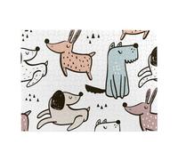 Simpatici animali, cani e cuccioli, puzzle da 500 pezzi per adulti - Puzzle in legno per adulti e anziani