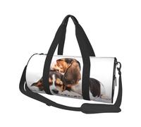 Simpatici animali domestici Cuccioli di Beagle Cani, Borsone da viaggio di grande capacità Borsa rotonda Borsa da viaggio sportiva Borsa da viaggio Borsa da fitness