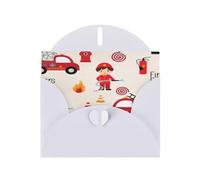 Simpatici biglietti di auguri con stampa pompiere con buste, vacanze, compleanni, matrimoni e tutte le occasioni