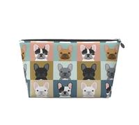 Simpatici Bulldog francesi, Borsa da toilette Borsa per trucco Borsa per cosmetici Borsa da toilette da viaggio portatile