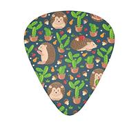 Simpatici cactus ricci funghi unici per chitarra regalo plettri per chitarra acustica elettrica basso (12 conteggi)