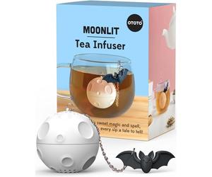 Simpatici colini da tè - infusore per tè sfuso, infusore per tè sfuso, diffusori di tè, accessori per il tè, regali a funghi, graziosi accessori da cucina, regali con elefanti bianchi (illuminato di