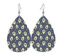 Simpatici con motivo avocado Orecchini pendenti con gancio Orecchini a goccia in pelle per donna