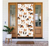 Simpatici coprisedia con stampa di cani Corgi, decorazioni decorative per interni ed esterni, primavera, estate, autunno, inverno, Halloween, Natale, decorazioni per la casa