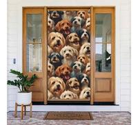 Simpatici coprisedia con stampa di cani, decorazioni decorative per interni ed esterni, primavera, estate, autunno, inverno, Halloween, Natale, decorazioni per la casa