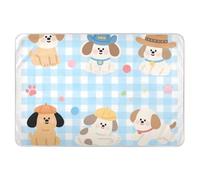 Simpatici cuccioli marroni dei cartoni animati extra large riutilizzabili per lettino per bambini e adulti animali domestici, 132,1 cm di lunghezza x 86,4 cm di larghezza