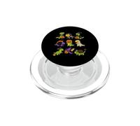 Simpatici dinosauri di Halloween preistorici T-rex Dino Lovers PopSockets PopGrip per MagSafe