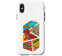 Simpatici dinosauri - T-Rex, triceratopo, stegosauro e altro ancora Custodia per iPhone X/XS