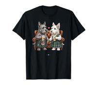 Simpatici Divertenti Scotch Terrier Cani Whisky Amore Scozia Maglietta