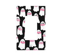 Simpatici fantasmi con occhiali a forma di cuore rosa interruttore della luce piastra da parete copertura piastra frontale singolo bilanciere 1 banda decoratore presa coperture per la casa cucina