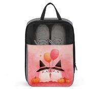 Simpatici fantasmi rosa che indossano cappelli da strega borsa per scarpe da viaggio per uso quotidiano anti-polvere portascarpe da golf