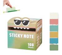 Simpatici foglietti adesivi con motivo di mostri, confezione da 105 pezzi, divertenti e pastello, con animali pastello, scatole autoadesive per appunti, piccole cose da fare, note per postare le note
