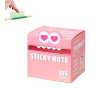 Simpatici foglietti adesivi con motivo di mostri, confezione da 105 pezzi, divertenti e pastello, con animali pastello, scatole autoadesive per appunti, piccole cose da fare, note per postare le note