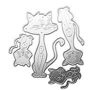 Simpatici Gatti Metallo Taglio Muore Stencil Fatto A Mano Modello Goffratura Per Bambini Adulti Artigianato Fai Da Te Metallo Taglio Muore Per Scrapbooking