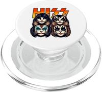 Simpatici gatti sibilanti rock Kittens Kitty a dondolo musica amanti dei gatti PopSockets PopGrip per MagSafe