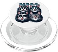 Simpatici gatti sibilanti rock Kittens Kitty a dondolo musica amanti dei gatti PopSockets PopGrip per MagSafe
